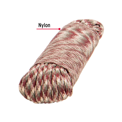 PIOLA DE NYLON PARACORD DE 4MM X 30M CAMO MADEJA FIERO