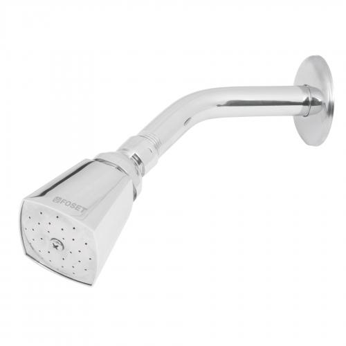 REGADERA CUADRADA 2 Plg. METALICA BRAZO Y CHAPETON CROMO AQUA
