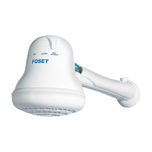 REGADERA ELECTRICA 4 TEMPERATURAS 14.5CM BLANCA FOSET