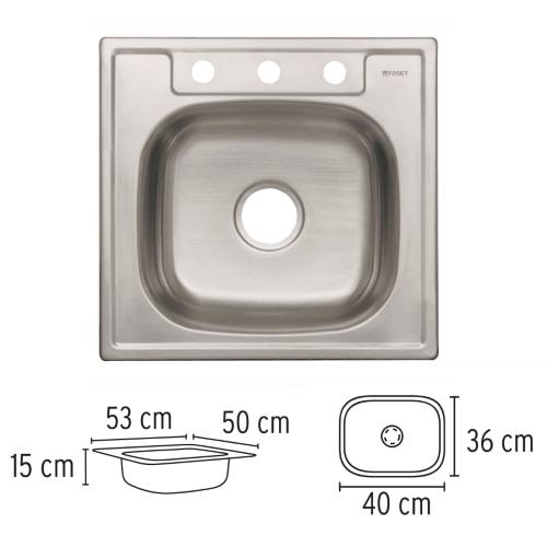 TARJA DE EMPOTRAR SENCILLA 53 X 51 CM FOSET