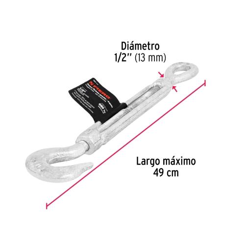 TENSOR FORJADO 1/2 Plg. OJO-GANCHO FIERO