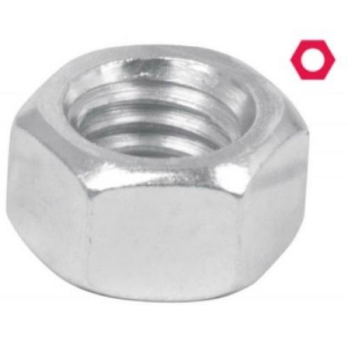 BOLSA CON 100 TUERCAS 3/8 Plg. HEXAGONALES DE ACERO GALVANIZADO