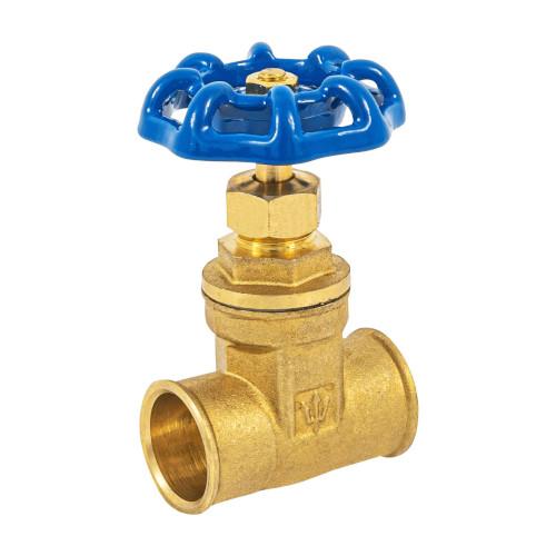 VALVULA DE COMPUERTA DE LATON SOLDABLE DE 3/4 Plg. FOSET