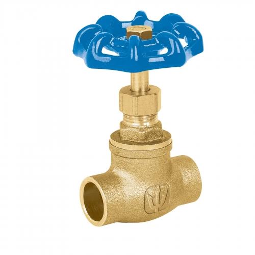 VALVULA DE GLOBO DE LATON SOLDABLE DE 1/2 Plg. FOSET