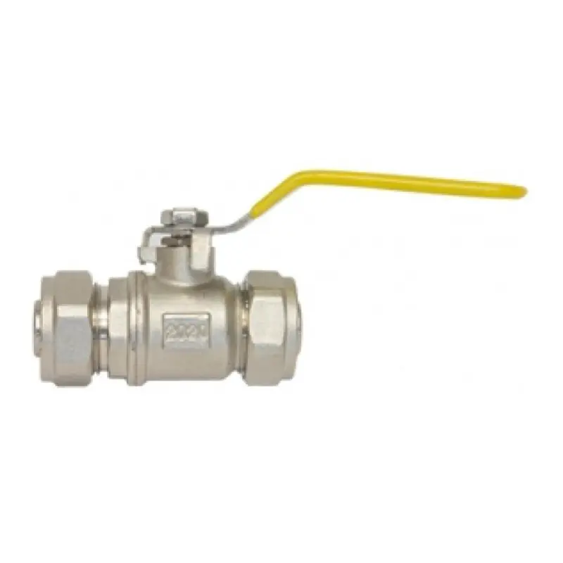 VALVULA DE PASO PARA TUBO PE-AL-PE DE 1/2 X 1/2 TUERCA COMPRESION COFLEX