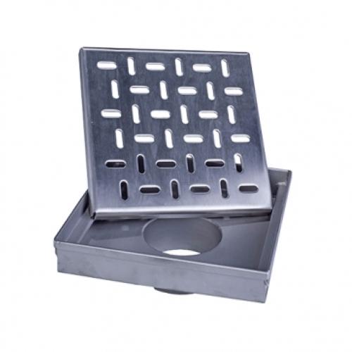 COLADERA CUADRADA PLUVIAL DE ACERO INOXI