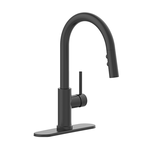 MONOMANDO PARA FREGADERO NEGRO MATE COFLEX