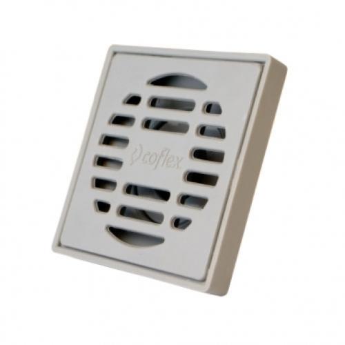 COLADERA CUADRADA C/REJILLA GRIS COFLE