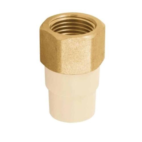 ADAPTADOR HEMBRA CPVC CON INSERCION DE METAL 1/2 CTS