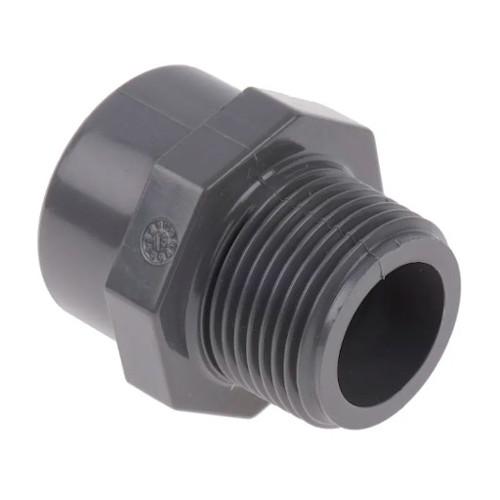 ADAPTADOR MACHO PVC 1 CEDULA 80