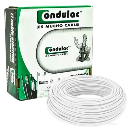 CAJA DE CABLE  THW C-14 BLANCO CONDULAC