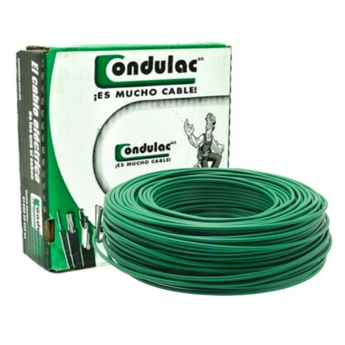CAJA DE CABLE  THW C-14 VERDE CONDULAC