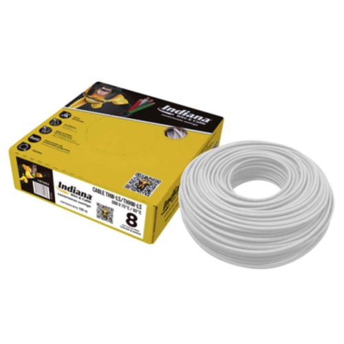 CAJA DE CABLE  THW C-8 BLANCO INDIANA