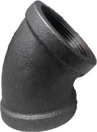CODO FO.NEGRO ROSCABLE 1/2 X 45° CEDULA 40