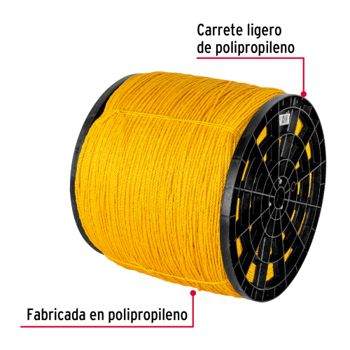 CUERDA POLIPROPILENO 4MM 5/32 (20KG) FIERO