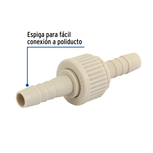 JUEGO DE CONECTORES DE 3/8 Plg. DE POLIPROPILENO FOSET