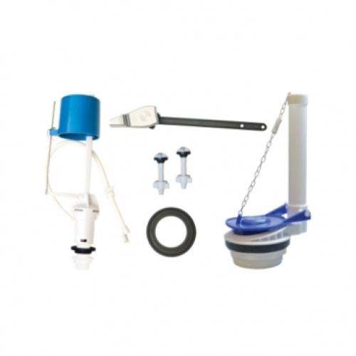 JUEGO DE HERRAJE P/WC C/DESCAR.3" COFLEX