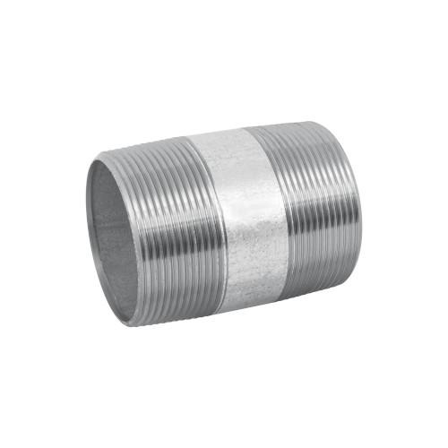 NIPLE ACERO ROSCA CORRIDA EXTERIOR 2 CEDULA 80