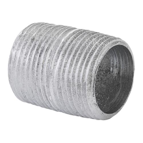 NIPLE GALVANIZADO ROSCA CORRIDA 1/4 CEDULA 40