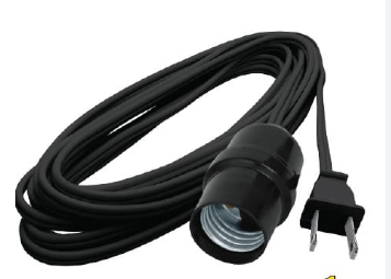PORTALAMPARA CON CABLE DE 6MT AKSI