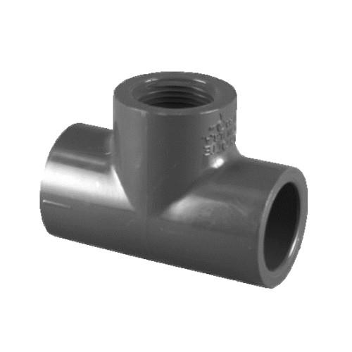 TEE PVC ROSCABLE 3/4 CEDULA 80