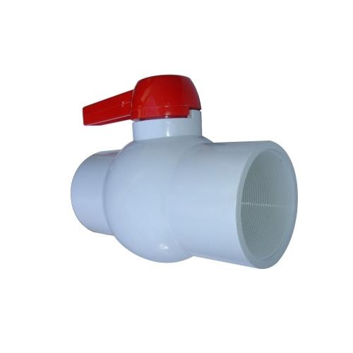 VALVULA PVC ESFERA ROSCABLE 4 CEDULA 40