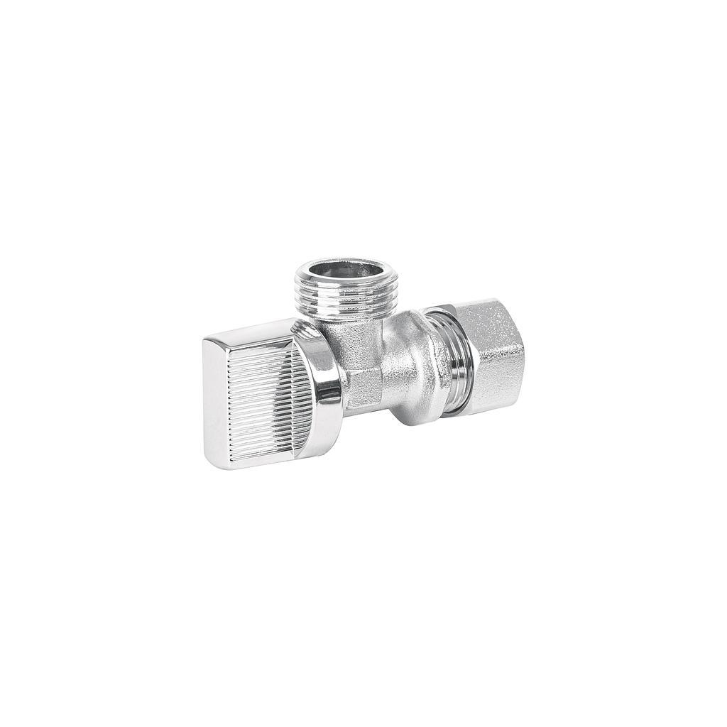 LLAVE ANGULAR 1/2 Plg. 1/4 DE VUELTA BARRILITO BASIC