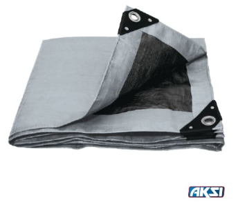 LONA DE POLIETILENO DE USO RUDO 6M X 12M (180 g/m2) AKSI
