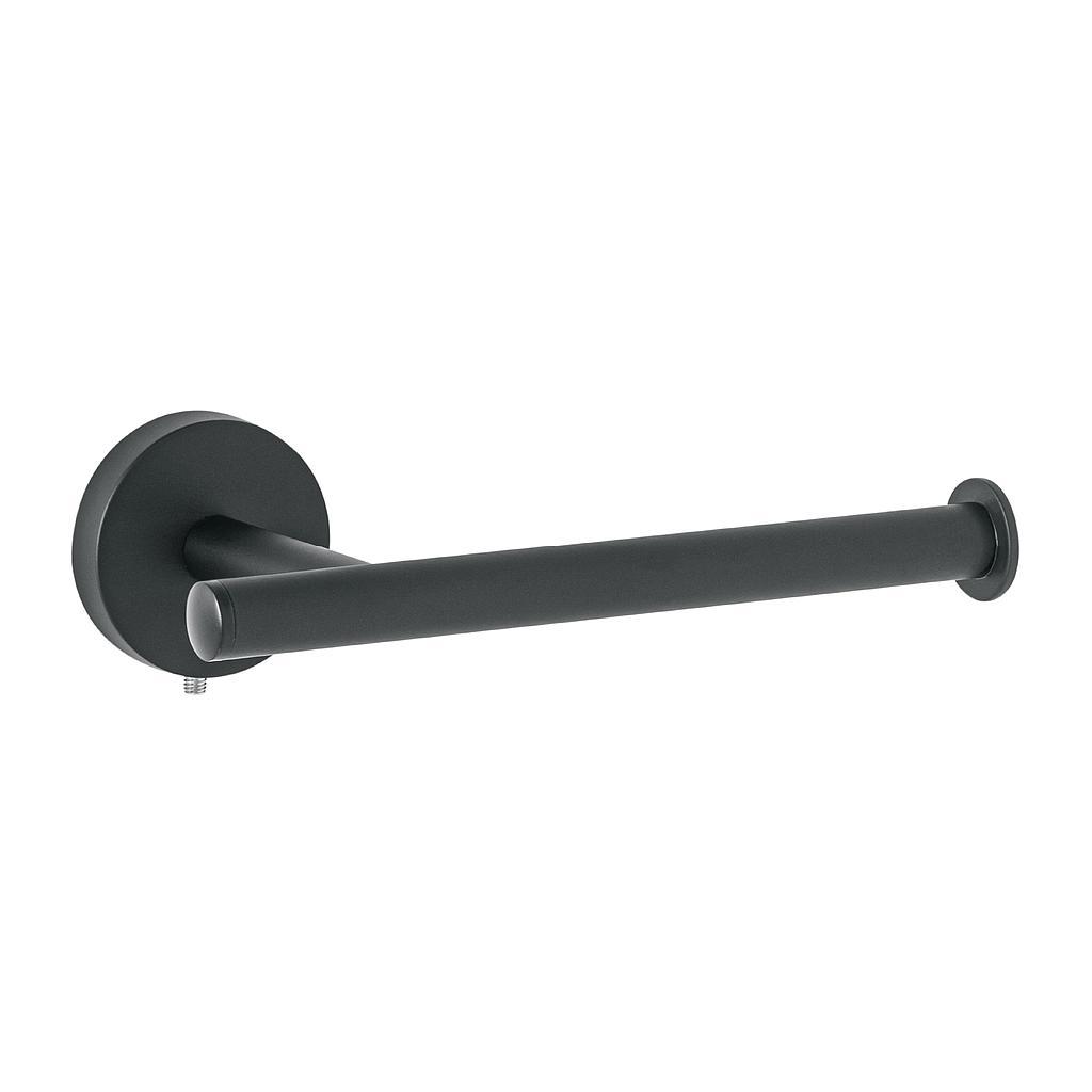 PORTARROLLO METALICO ACABADO NEGRO FOSET TUBIG
