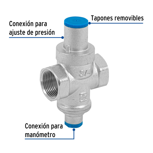 VALVULA REDUCTORA DE PRESION 3/4 Plg. FOSET