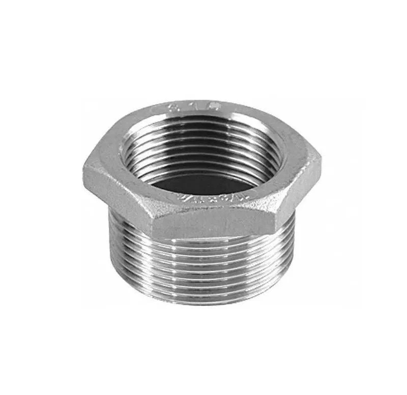 REDUCCION BUSHING ACERO INOXIDABLE ROSCABLE  2 X 1 T304L
