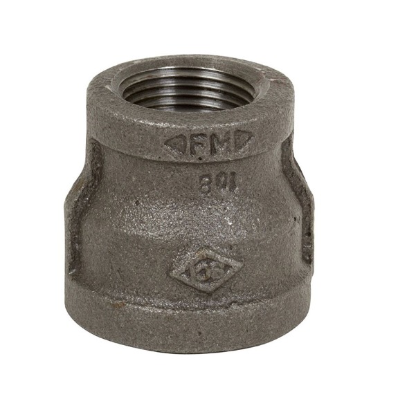 REDUCCION CAMPANA FO.NEGRO ROSCABLE 11/4X1/2 CEDULA 40
