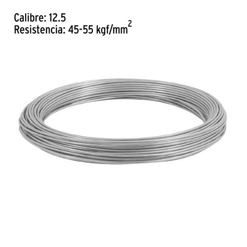 ALAMBRE GALVANIZADO CALIBRE 12.5 ROLLO DE 1 KG FIERO