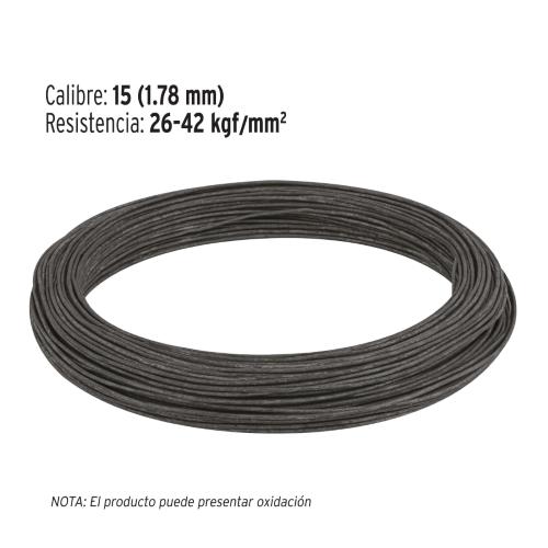 ALAMBRE RECOCIDO CALIBRE 15 EN ROLLO DE 1 KG FIERO