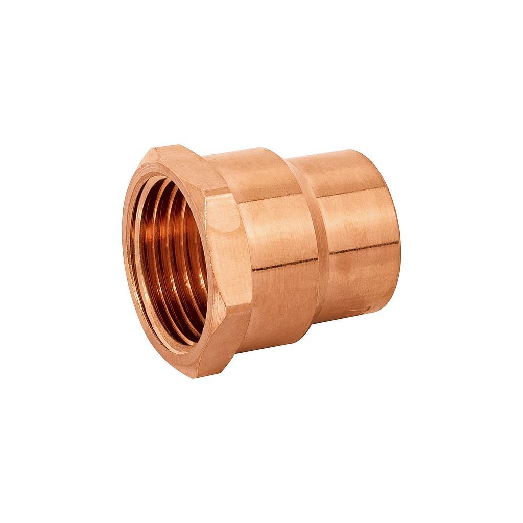 CONECTOR DE COBRE ROSCA INTERIOR 1/2 Plg. FOSET