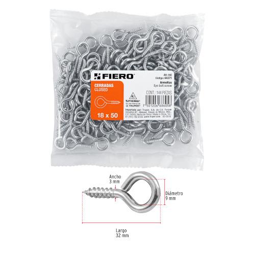 BOLSA CON 144 ARMELLAS CERRADAS DE 18 X 50 FIERO