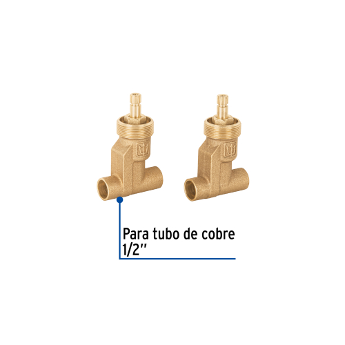 JUEGO LLAVES EMPOTRAR SOLDABLES COMPRESION SIN MANERAL BASIC