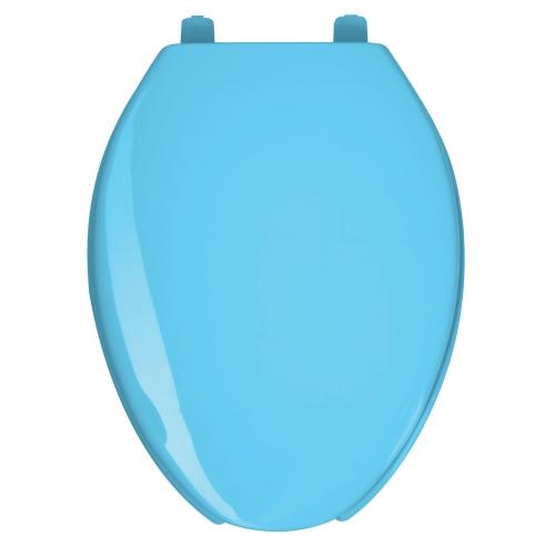 ASIENTO ALARGADO PARA WC ABIERTO AZUL AQUA