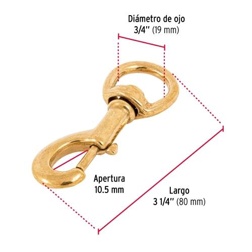 BANDOLA DESTORCEDORA DE LATON 3/4 Plg. FIERO