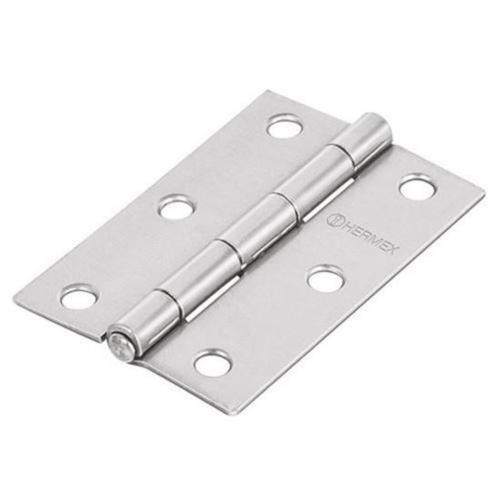 BISAGRA RECTANGULAR 2 Plg. ACERO PULIDO HERMEX