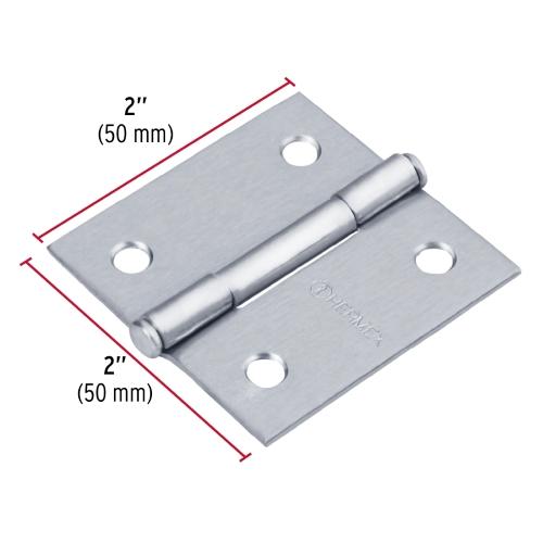 BISAGRA CUADRADA 2 Plg. SATINADO CABEZA PLANA HERMEX
