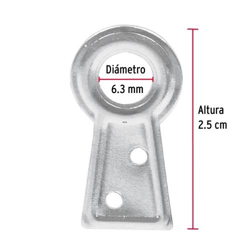 BOLSA CON 100 COLAS DE PATO Num.1 2.5 CM ALTURA 6.3 MM OJILLO