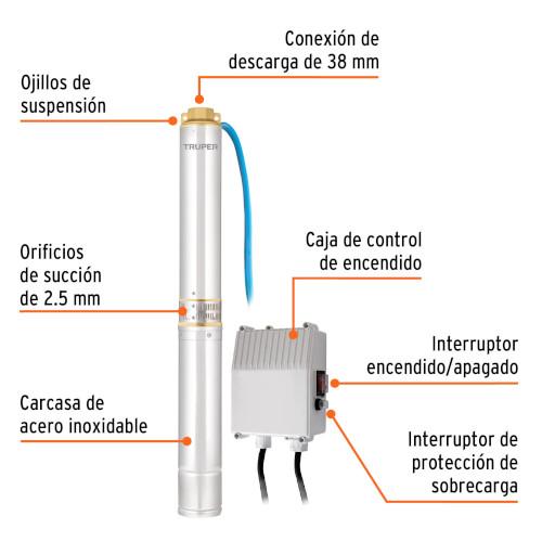 BOMBA P/AGUA LIMPIA TIPO BALA 11/2 HP TR (BOS-1-1/2LM)