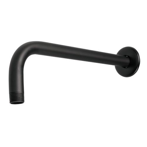 BRAZO RECTO CON CHAPETON PARA REGADERA 30 CM NEGRO MATE