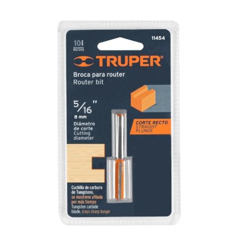 BROCA P/ROUTER 5/16X1 RECTA DOS FILOS TR