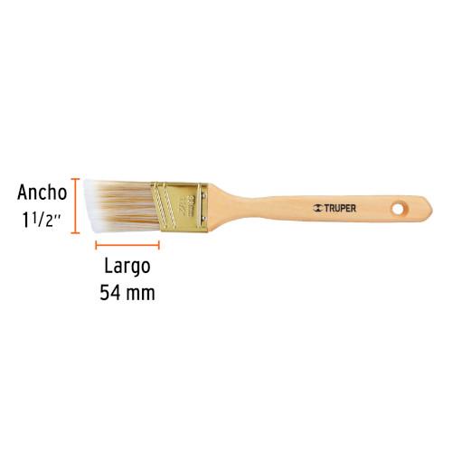 BROCHA CORTE ANGULAR 11/2" SINTETICA TRU (BRT-1-1/2AS)