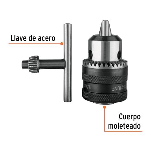 BROQUERO DE 3/8" CON LLAVE TRUPER