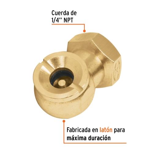 CABEZA INFLADORA HEMBRA 1/4" TRUPER