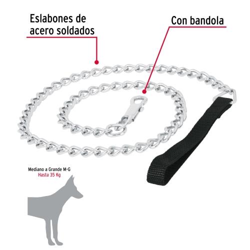 CADENA DE PASEO PARA PERRO DE 1.2 M X 4 MM FIERO