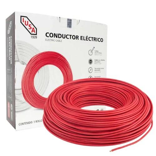 CAJA DE CABLE THW C-8 ROJO IUSA
